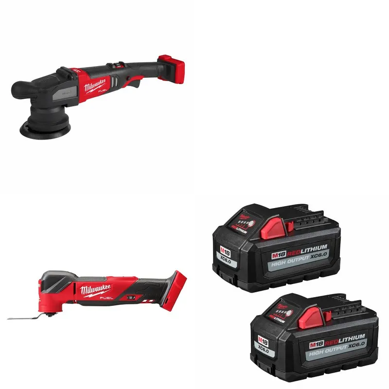 Milwaukee M18 FUEL Polisher W/ 2836-20 M18 Multi-Tool & FREE Battery-2Pk