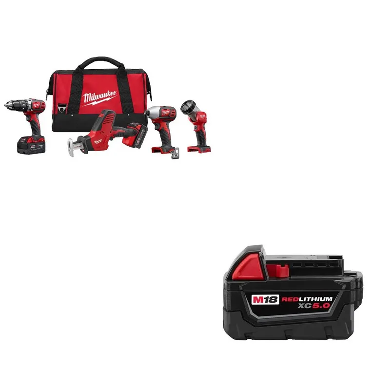 Milwaukee Combo Kit W/ FREE 48-11-1850 Battery Pack