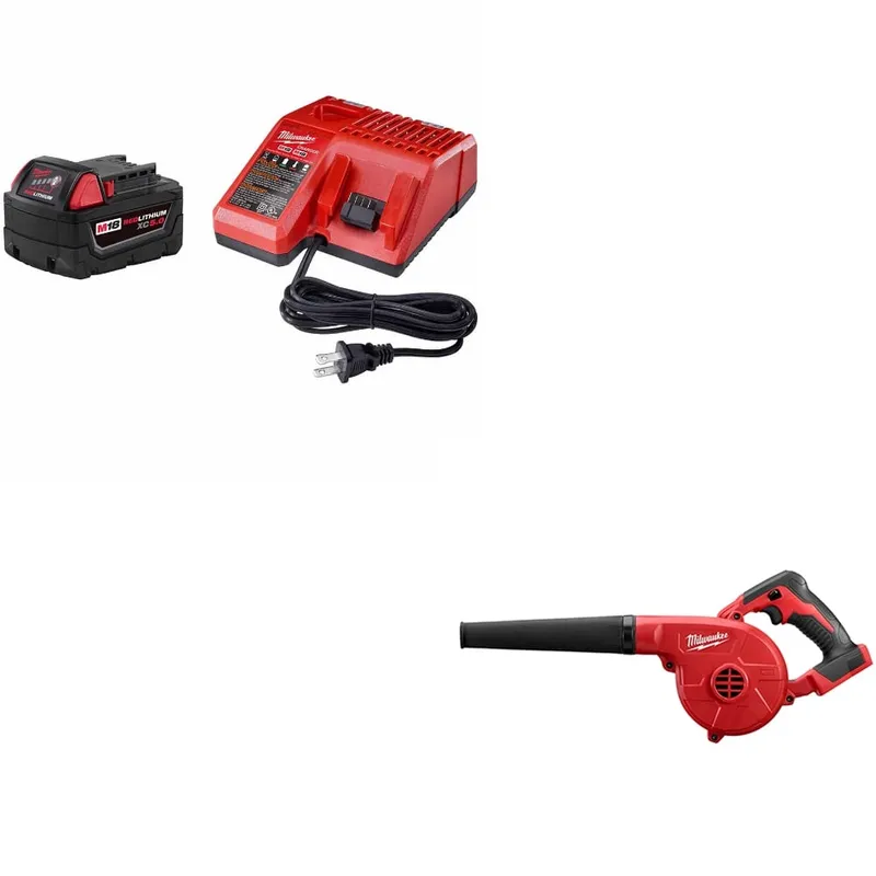 Milwaukee M18 XC 5.0 Starter Kit W/ FREE 0884-20 M18 Blower, Bare
