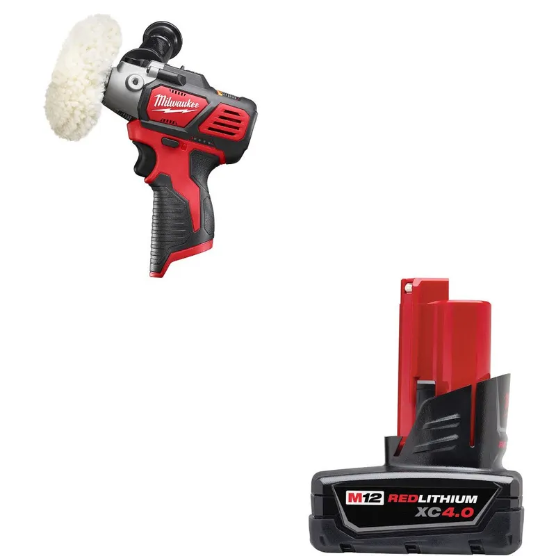 Milwaukee M12 Polisher/Sander W/ 48-11-2440 M12 XC4.0 Battery Pack