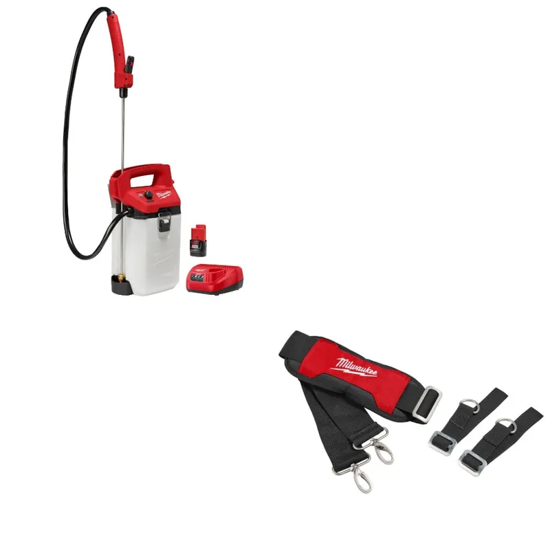 Milwaukee M12 2-Gal Sprayer Kit w/FREE 49-16-2764 Shoulder Strap