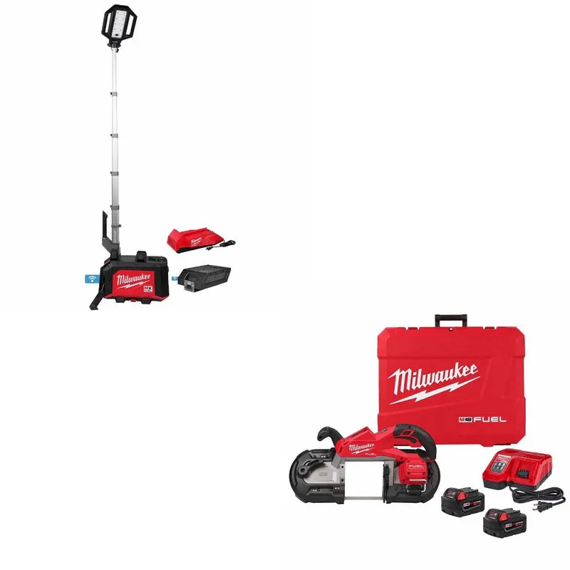 Milwaukee Tower Light Kit W/ FREE 2929-22 Band Saw Kit