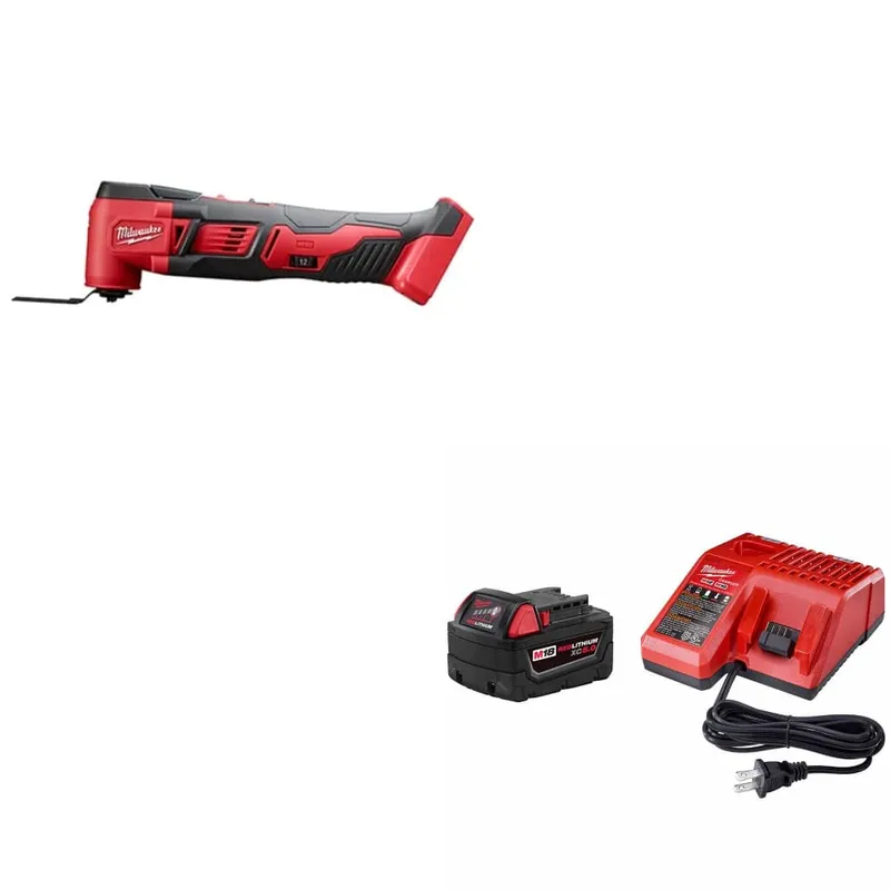 Milwaukee M18 Multi-Tool, Bare W/ 48-59-1850 M18 XC5.0 Starter Kit