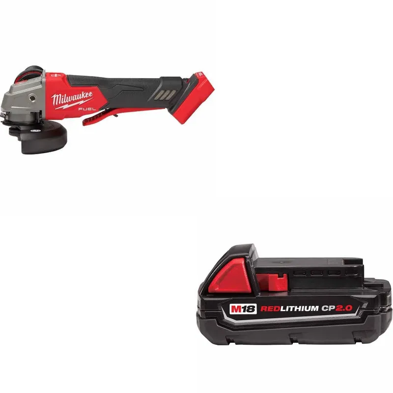Milwaukee M18 FUEL 4-1/2"/5" Grinder W/ 48-11-1820 M18 2.0 Battery Pack