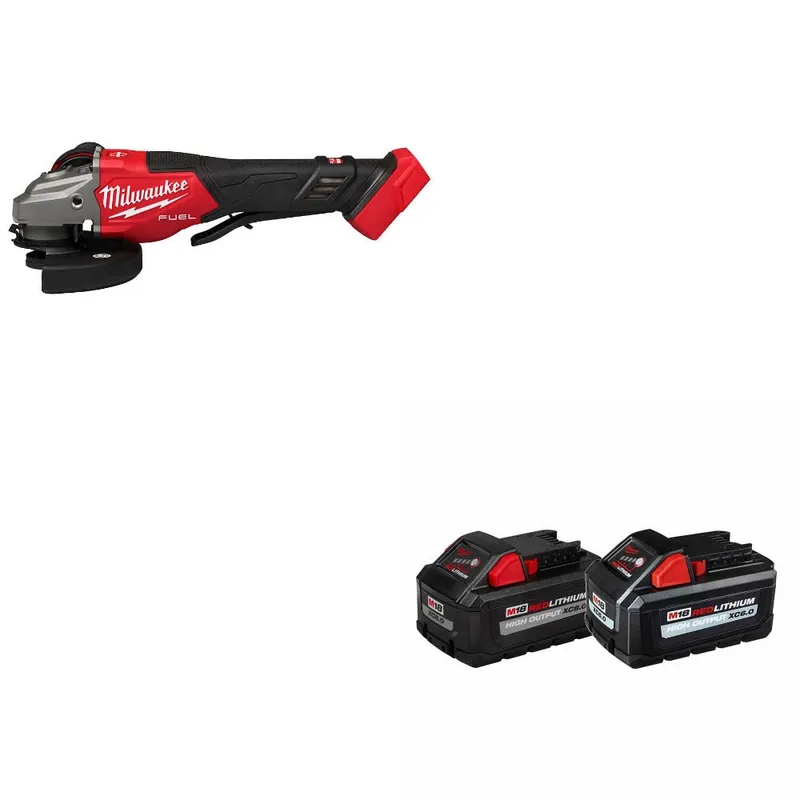 Milwaukee M18 FUEL 4-1/2"-6" Grinder W/ 48-11-1868 M18 18V Battery, 2Pk