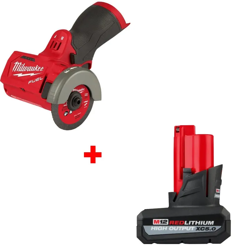 Milwaukee M12 FUEL 3" Cut Off Tool w/ FREE 48-11-2450 M12 Battery Pack