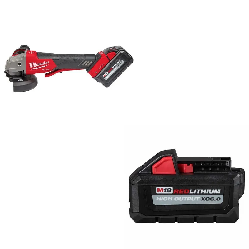 Milwaukee M18 FUEL Grinder Kit w/ 48-11-1865 M18 Battery Pack