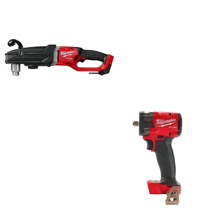 Milwaukee Super Hawg 1/2" Right Angle Drill W/ FREE 2854-20