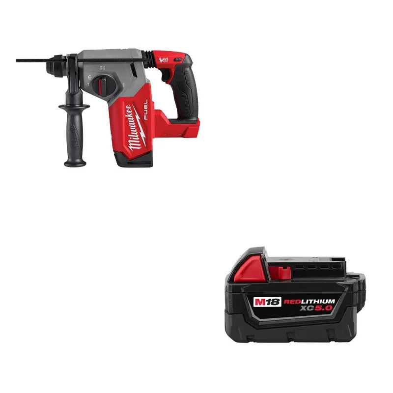 Milwaukee M18 FUEL 1" Rotary Hammer W/ FREE 48-11-1850 M18 XC5.0 Battery
