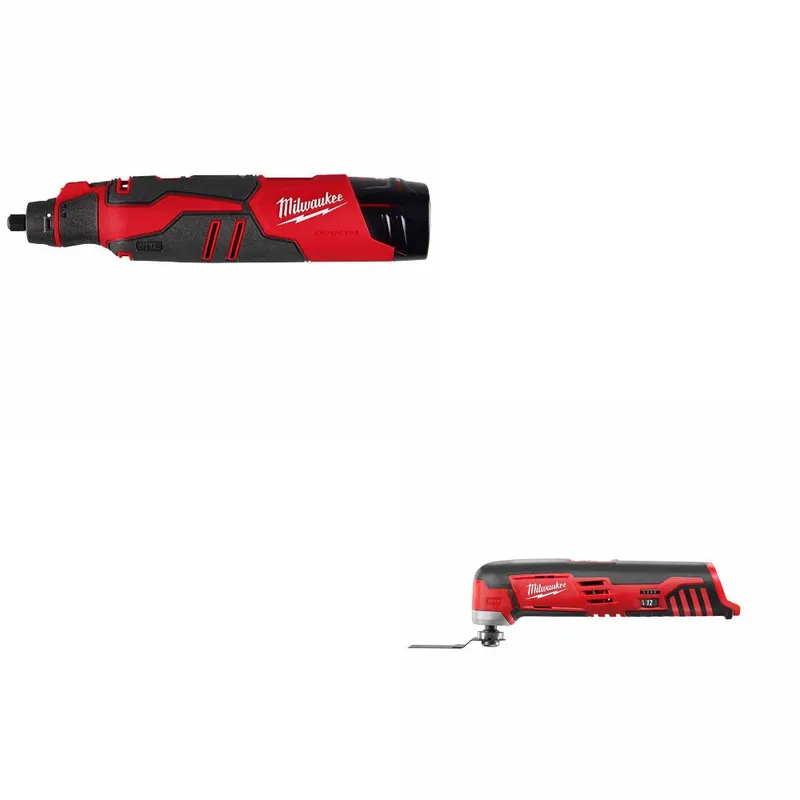 Milwaukee M12 Rotary Tool Kit W/ FREE 2426-20 M12 Multi-Tool, Bare