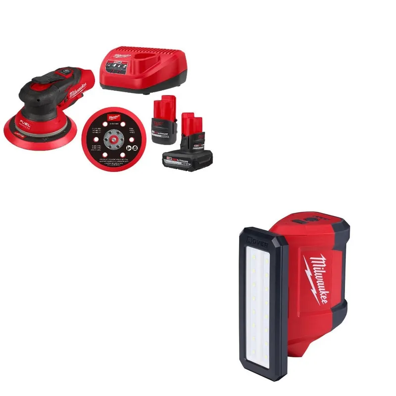 Milwaukee Orbital Sander Kit W/ FREE 2367-20 Flood Light