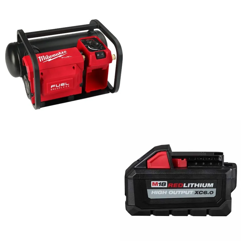 Milwaukee M18 FUEL Compressor w/ FREE 48-11-1865 M18 XC6.0 Battery Pack