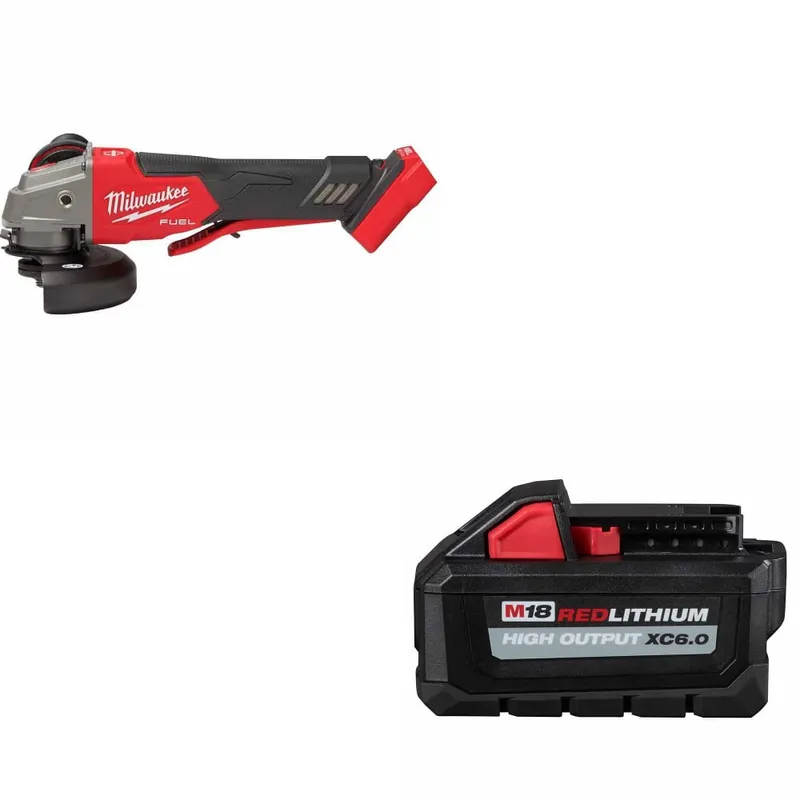 Milwaukee M18 FUEL Grinder W/ FREE 48-11-1865 M18 XC6.0 Battery Pack