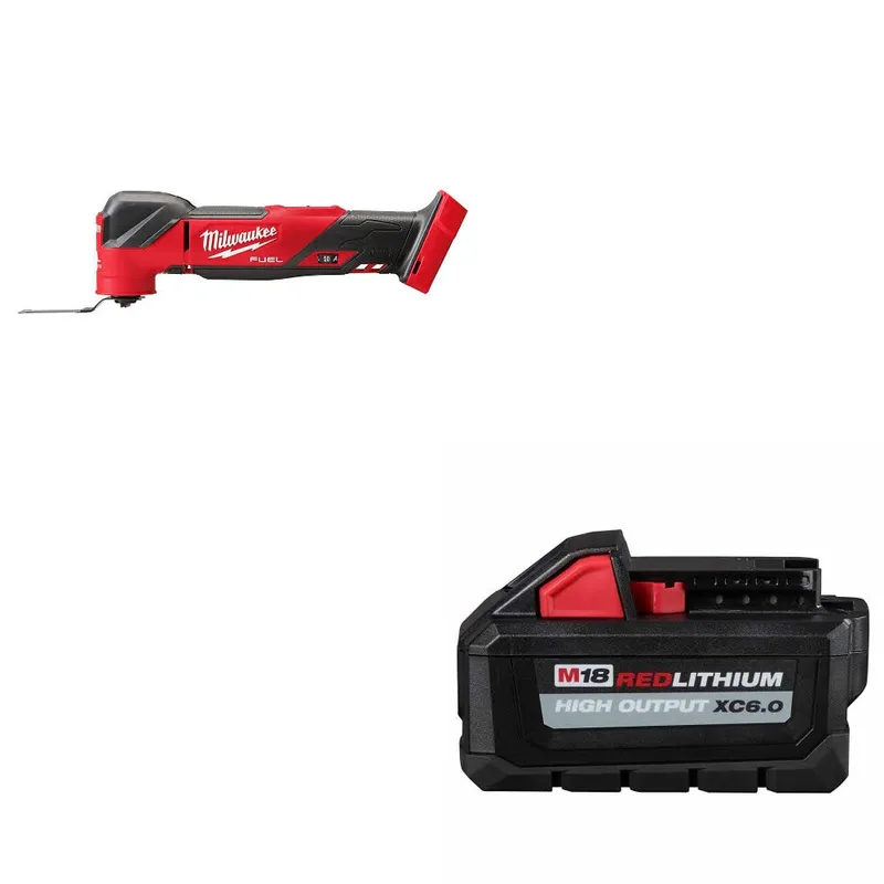 Milwaukee M18 FUEL Multi-Tool, Bare W/ 48-11-1865 M18 XC6.0 Battery Pack