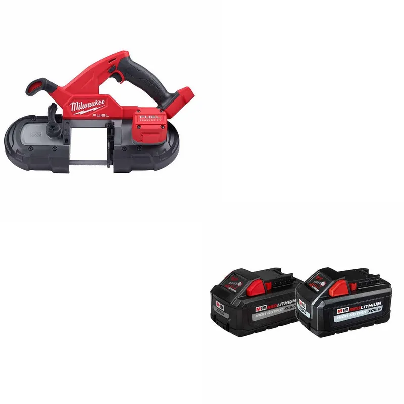 Milwaukee M18 FUEL Band Saw, Bare W/ 48-11-1868 M18 18V Battery, 2 Pack