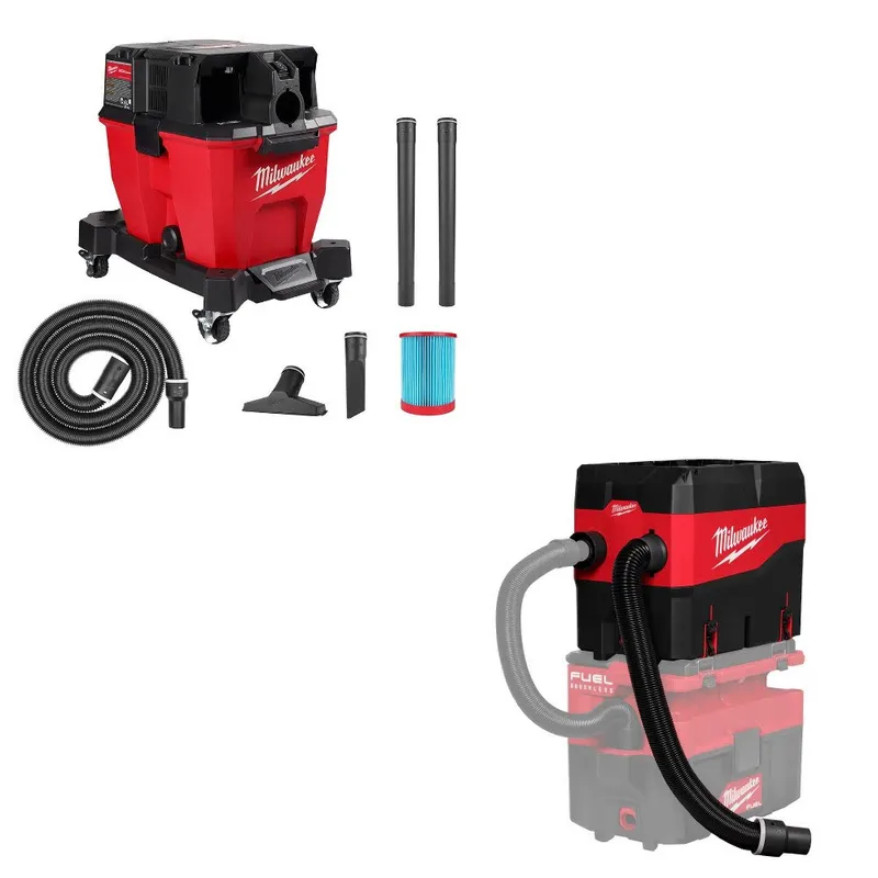 Milwaukee Wet/Dry Vacuum Kit W/ FREE 49-90-2200 Debris Separator