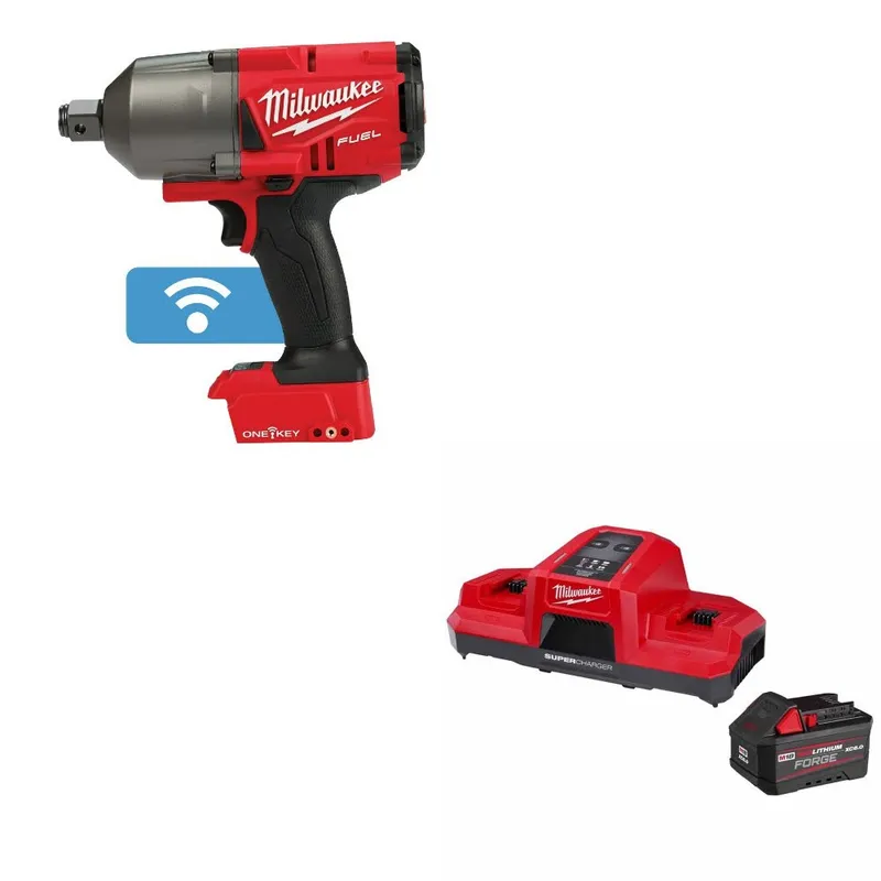 Milwaukee M18 FUEL Impact Wrench 3/4" W/ 48-59-1861 M18 18V Starter Kit