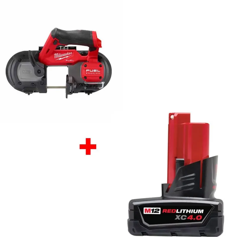 Milwaukee M12 FUEL Band Saw, Bare w/ FREE 48-11-2440 M12 Battery Pack