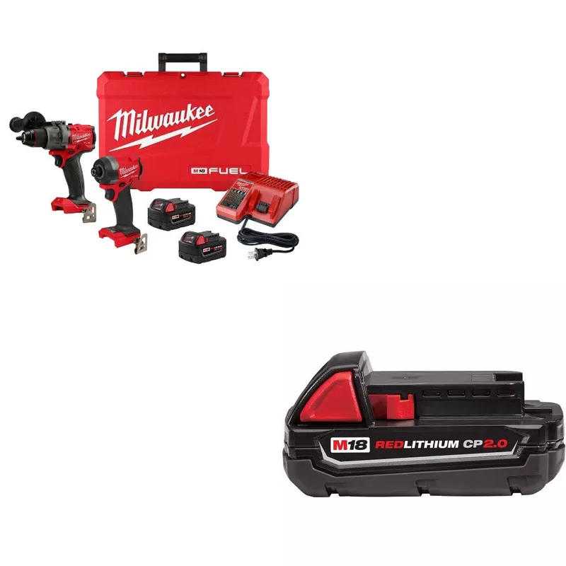 Milwaukee M18 FUEL 2-Tool Combo Kit W/ 48-11-1820 M18 2.0 Battery Pack