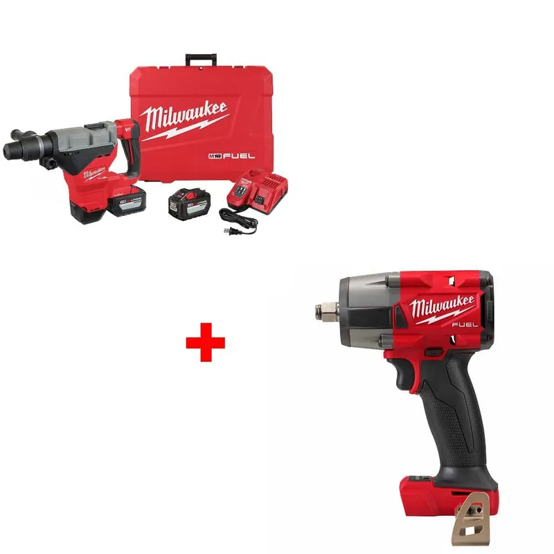 Milwaukee M18 FUEL Rotary Hammer Kit w/ FREE 2962-20 Impact Wrench