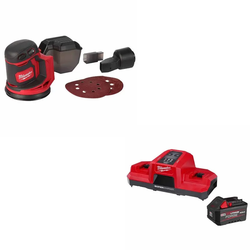 Milwaukee M18 Random Orbit Sander W/ 48-59-1861 M18 18V Starter Kit