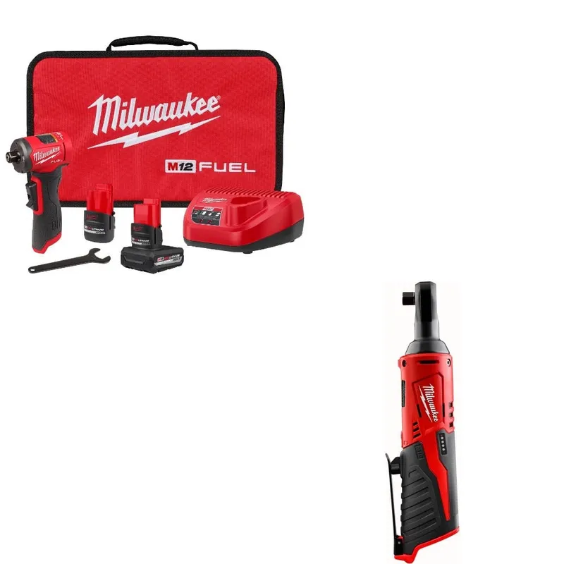 Milwaukee Right Angle Die Grinder Kit W/ FREE 2457-20 Ratchet