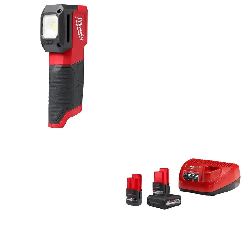 Milwaukee M12 Match Light W/ 48-59-2452S M12 2-Battery Starter Kit
