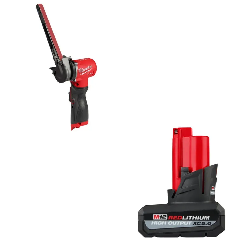 Milwaukee M12 FUEL Bandfile W/ FREE 48-11-2450 M12 XC5.0 Battery Pack