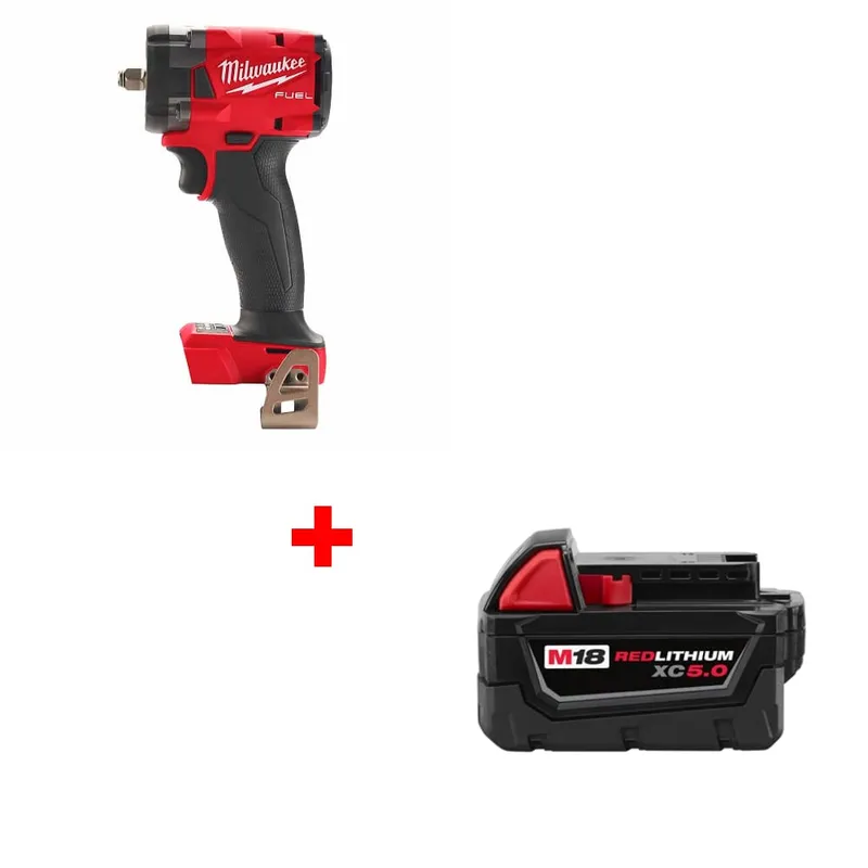 Milwaukee M18 FUEL 3/8" Impact Wrench w/ FREE 48-11-1850 Battery Pack