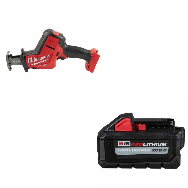 Milwaukee M18 FUEL Hackzall, Bare W/ 48-11-1865 M18 XC6.0 Battery Pack