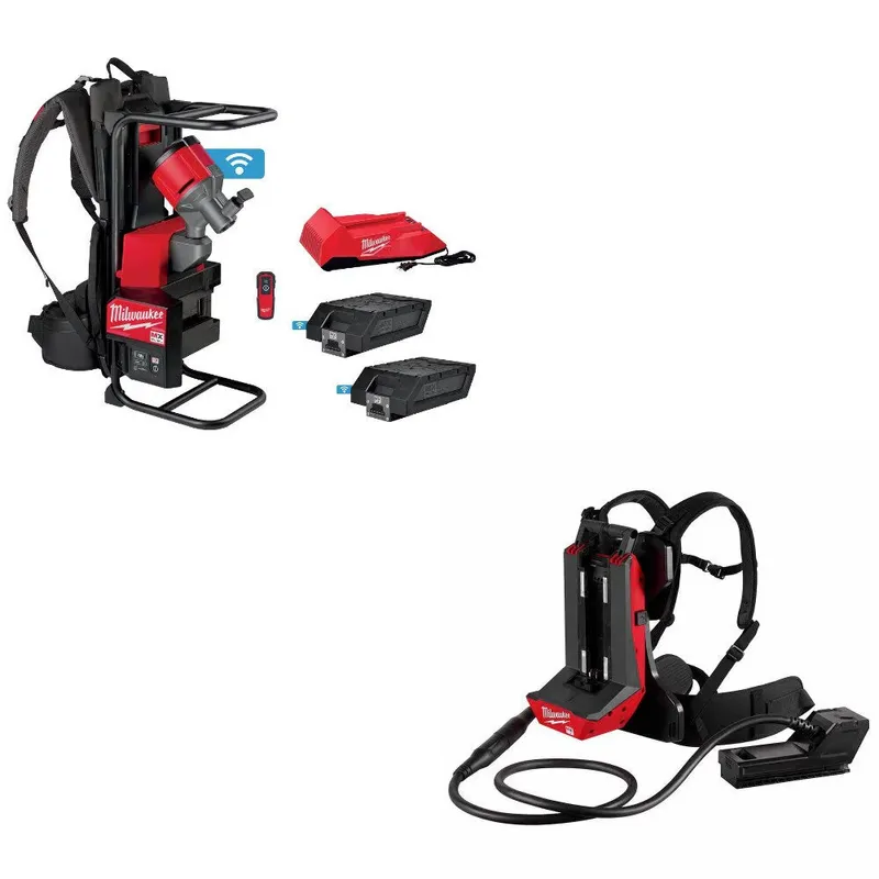 Milwaukee Backpack Vibrator Kit W/ FREE MXF010-0 Battery Extension