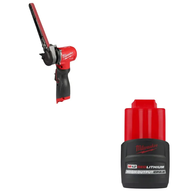 Milwaukee M12 FUEL Bandfile W/ FREE 48-11-2425 M12 CP2.5 Battery Pack