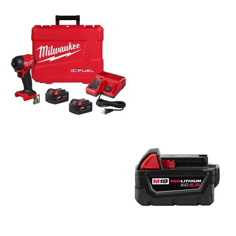 Milwaukee Hydraulic Driver Kit W/ FREE 5.0Ah Battery