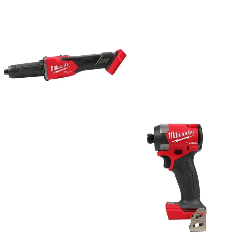 Milwaukee Braking Die Grinder, Slide Switch W/ FREE 2953-20 1/4" Hex Impact Driver
