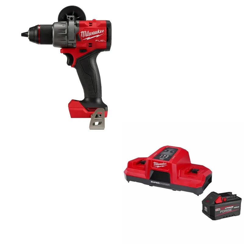 Milwaukee M18 FUEL 1/2" Drill/Driver W/ 48-59-1861 M18 18V Starter Kit