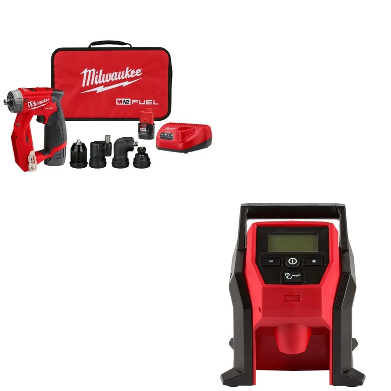 Milwaukee Drill/Driver Kit W/ FREE 2475-20 Inflator