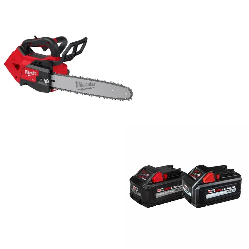 Milwaukee M18 FUEL 14" Chainsaw W/ 48-11-1868 M18 18V Battery, 2 Pack