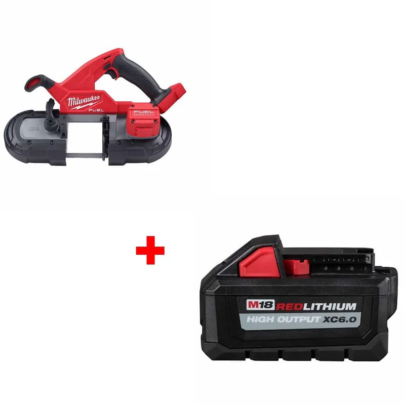 Milwaukee M18 FUEL Band Saw, Bare w/ FREE 48-11-1865 M18 Battery Pack