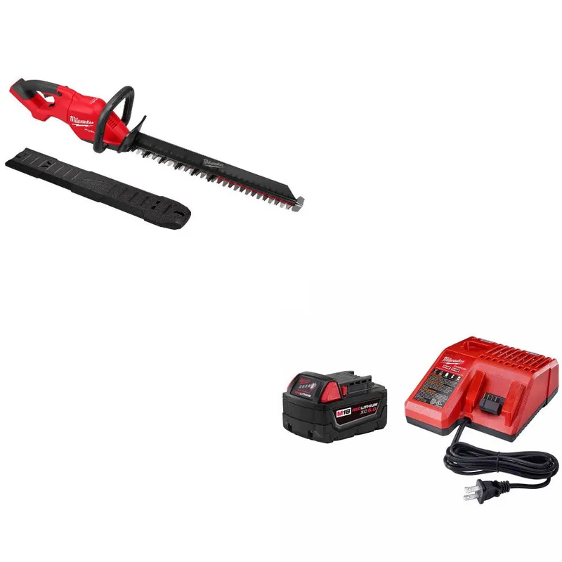 Milwaukee M18 FUEL 24" Hedge Trimmer W/ 48-59-1850 M18 XC5.0 Starter Kit