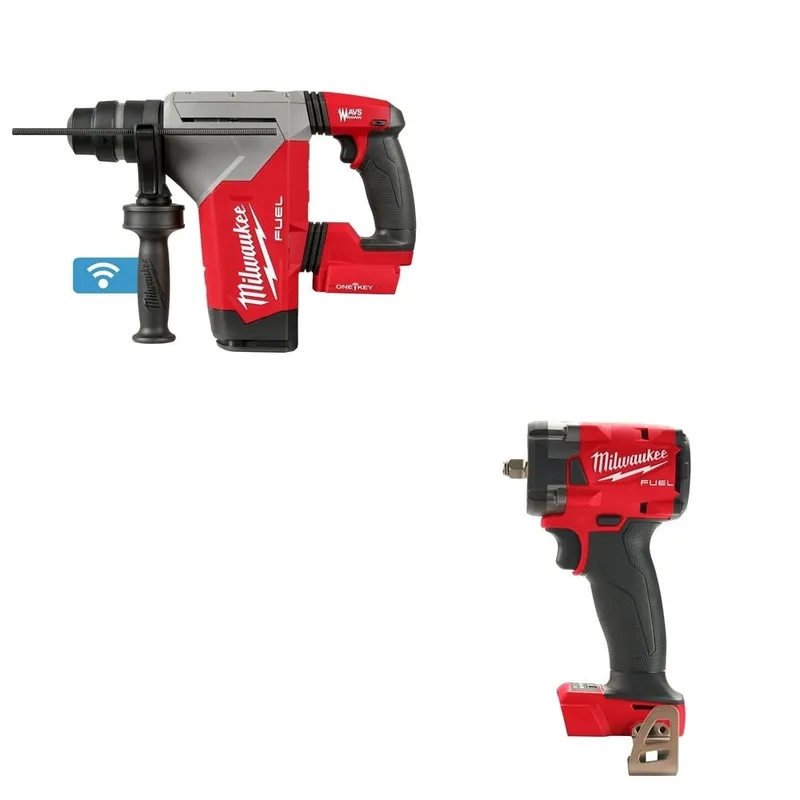 Milwaukee 1-1/8" SDS Plus Rotary Hammer W/ FREE 2854-20