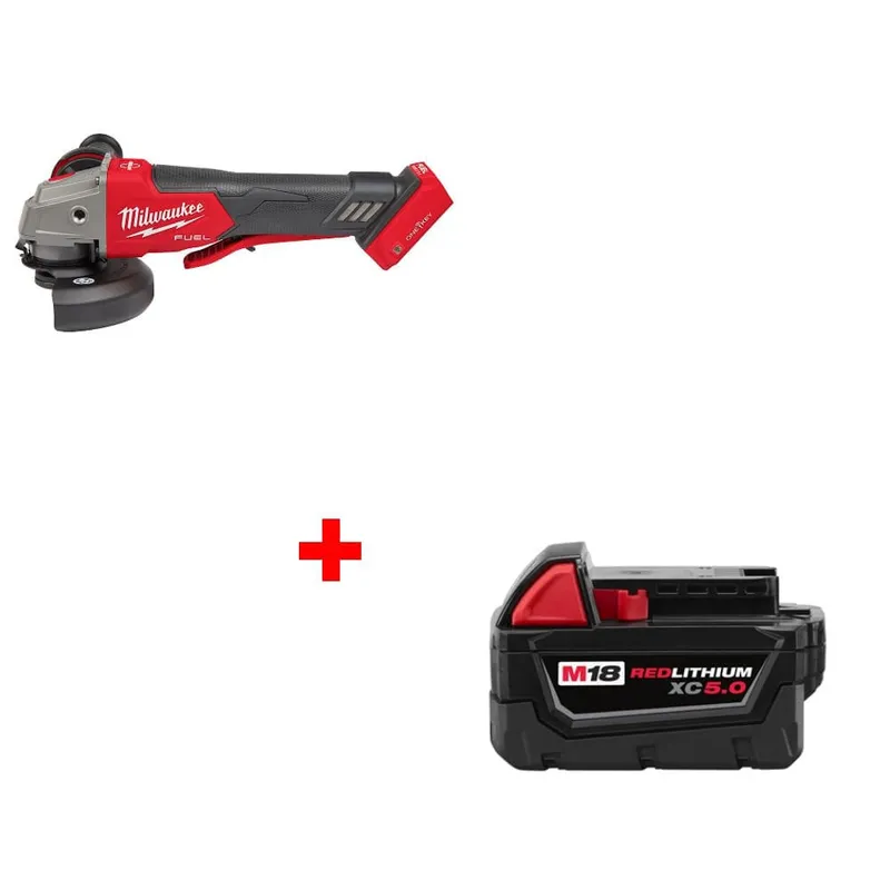 Milwaukee M18 FUEL Grinder Switch w/ FREE 48-11-1850 XC.5 Battery Pack