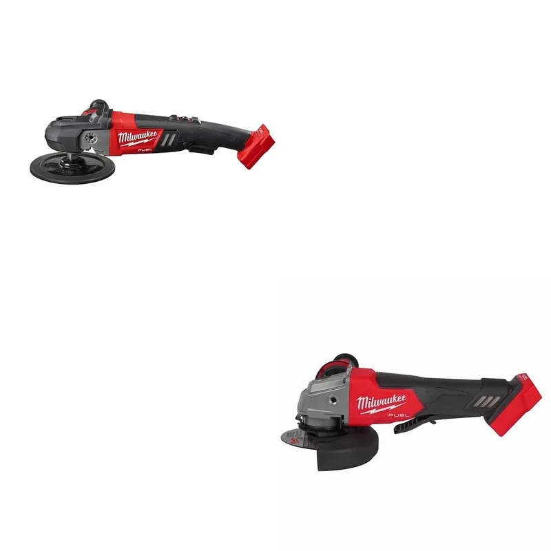 Milwaukee 7" Polisher W/ FREE 2880-20 4-1/2" / 5" Grinder Paddle Switch, No-Lock