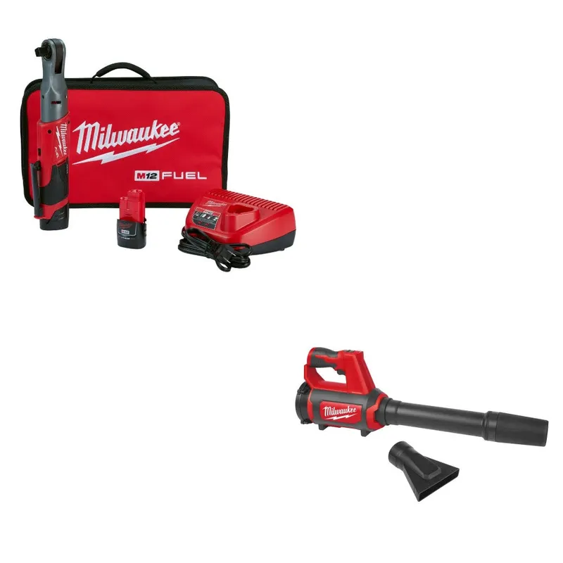 Milwaukee Ratchet Kit W/ FREE 0852-20 Spot Blower
