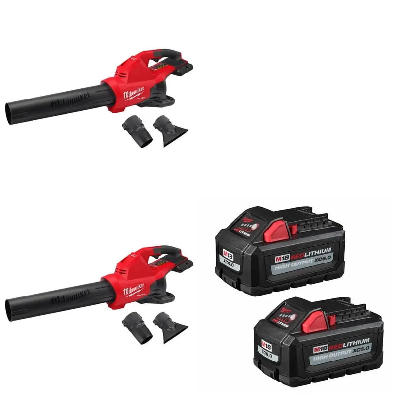 Milwaukee M18 FUEL Blower, 2 Pack W/ FREE 48-11-1862 M18 Battery-2Pk