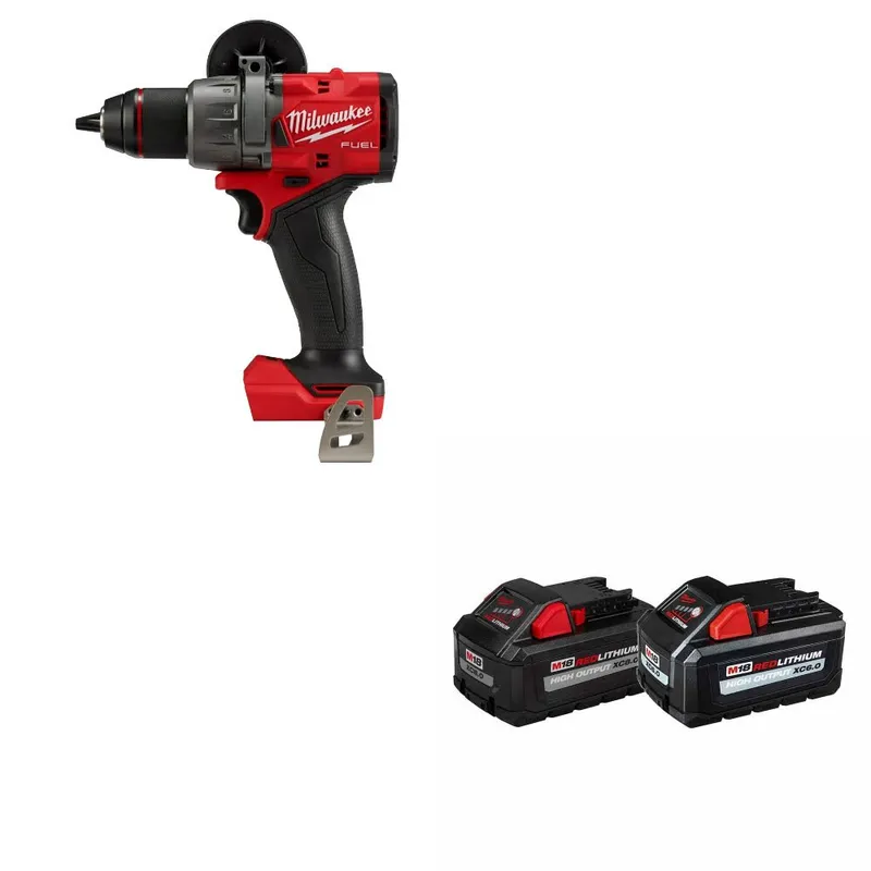 Milwaukee M18 FUEL 1/2" Drill/Driver W/ 48-11-1868 M18 18V Battery, 2Pk