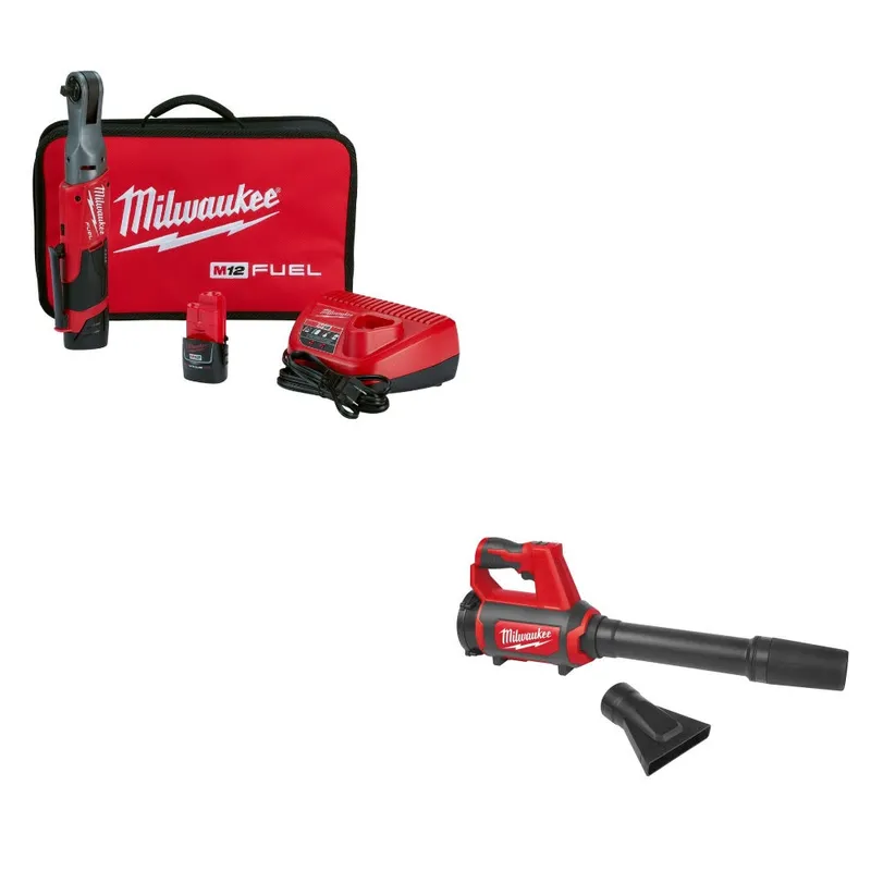 Milwaukee Ratchet Kit W/ FREE 0852-20 Spot Blower