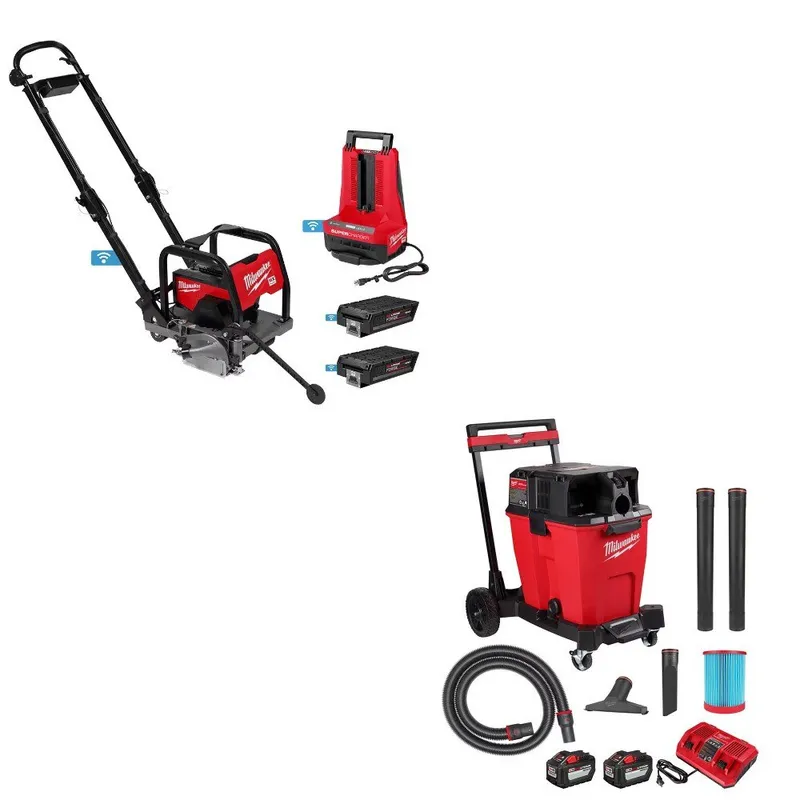 Milwaukee Concrete Saw Kit W/ FREE 0930-22HD 12-Gal Vac Kit