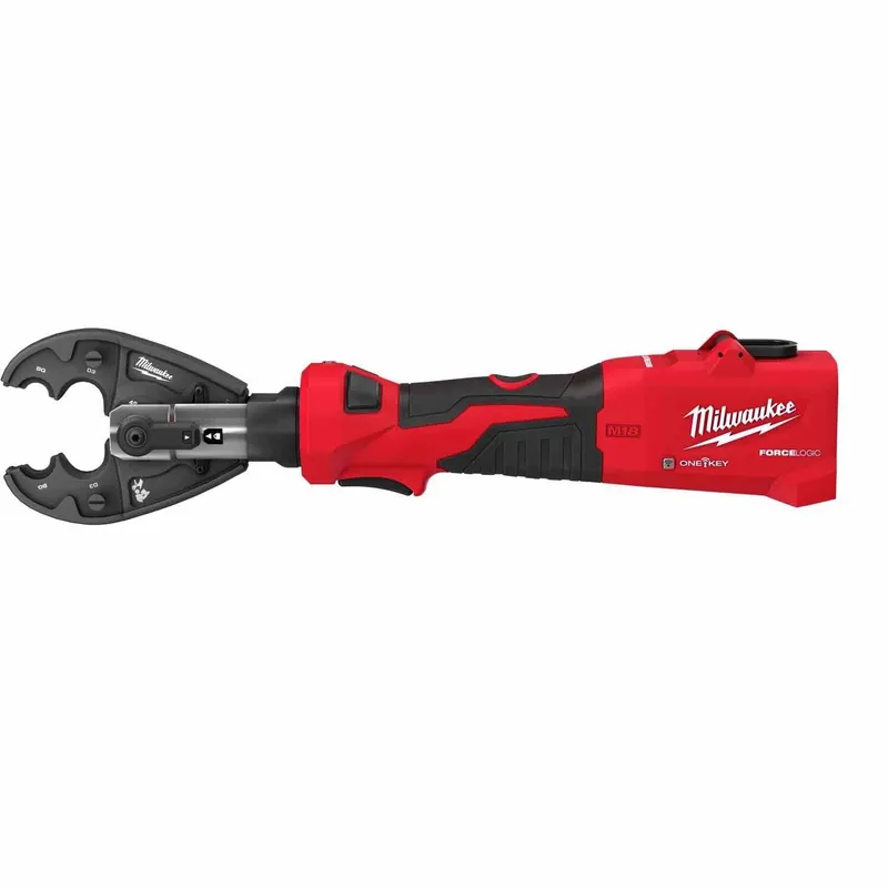 Milwaukee M18 FORCE LOGIC 6T Linear Utility Crimper w/ BG-D3 Jaw & Cutting Jaws