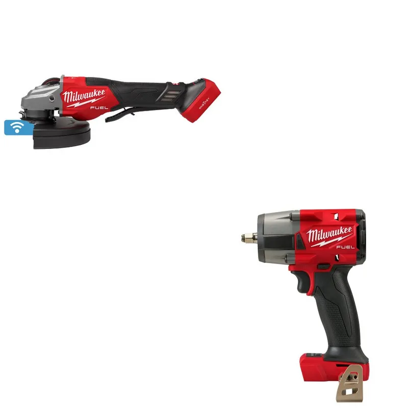 Milwaukee Grinder Kit W/ FREE 2960-20 Impact Wrench