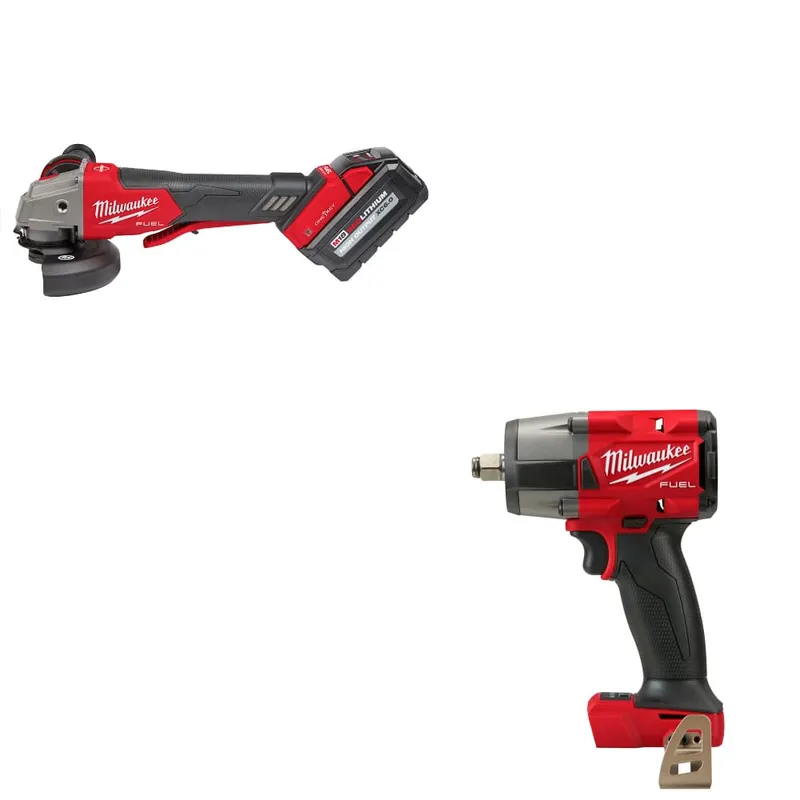 Milwaukee M18 FUEL Grinder Kit W/ FREE 2962-20 M18 FUEL Impact Wrench